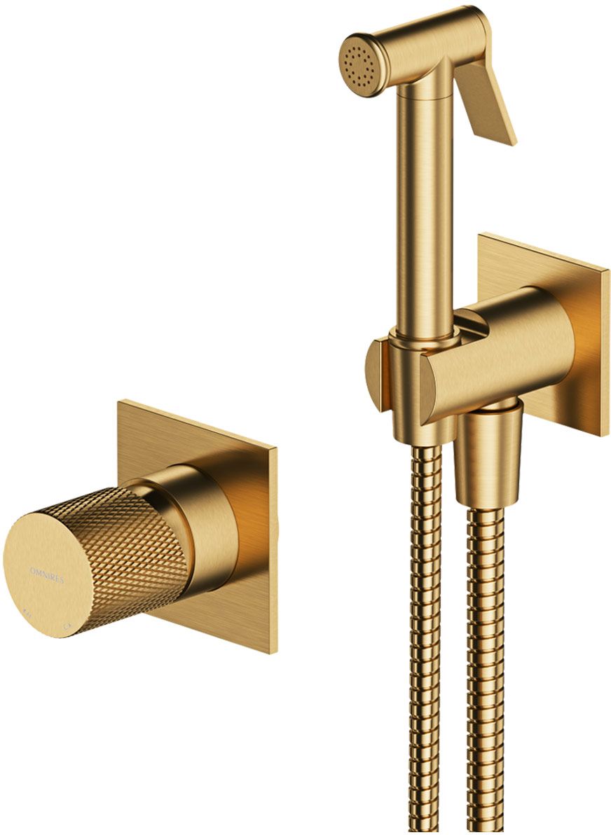 Omnires Contour Bidet-Wasserhahn Unterputz gold SYSCTBI1GLB