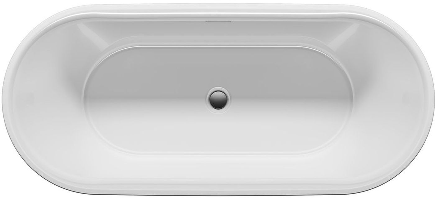 Riho Modesty Freistehende Badewanne 170x76 cm oval weiß B090005005