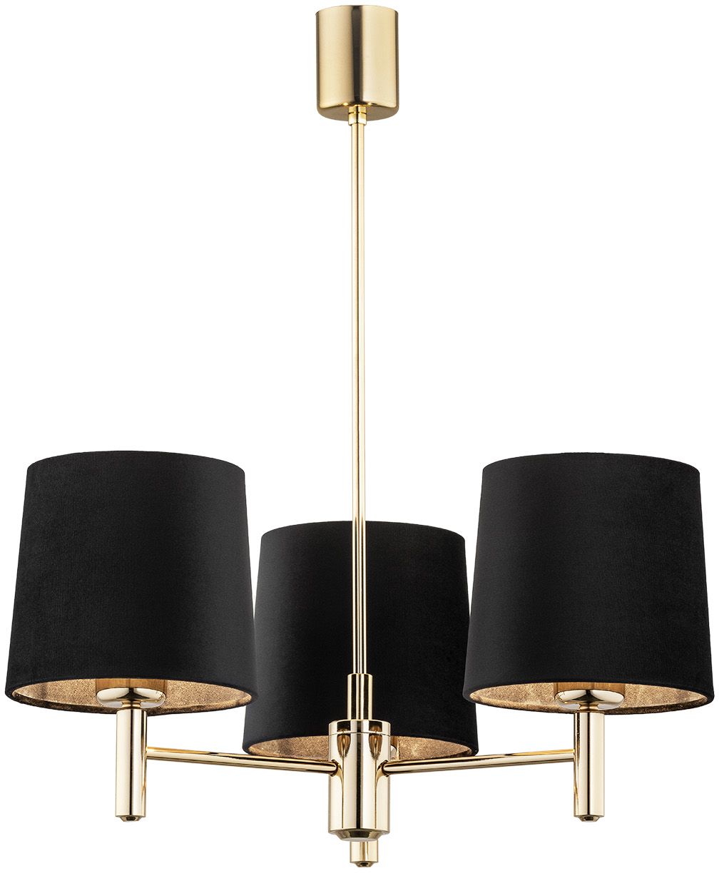 Argon Ponte Plus Deckenlampe 3x15 W schwarz-messing 6111