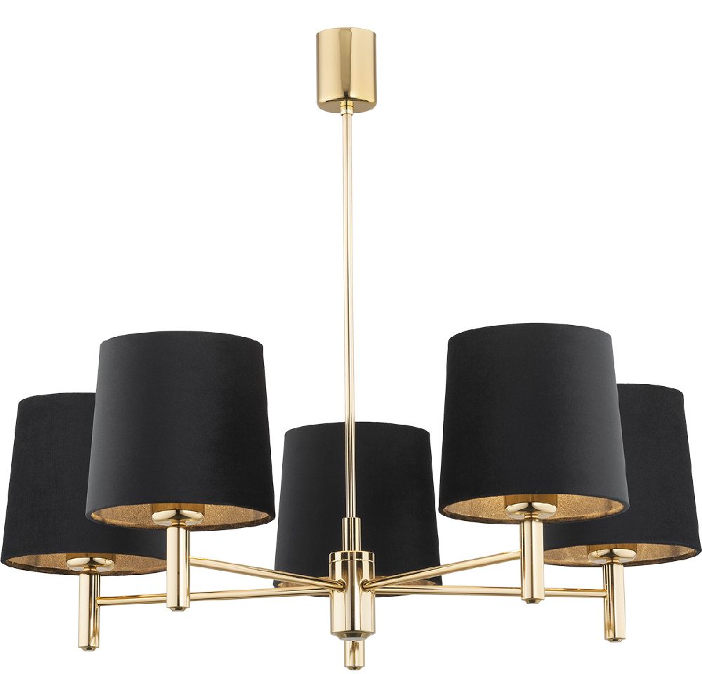 Argon Ponte Plus Deckenlampe 5x15 W schwarz-messing 2107