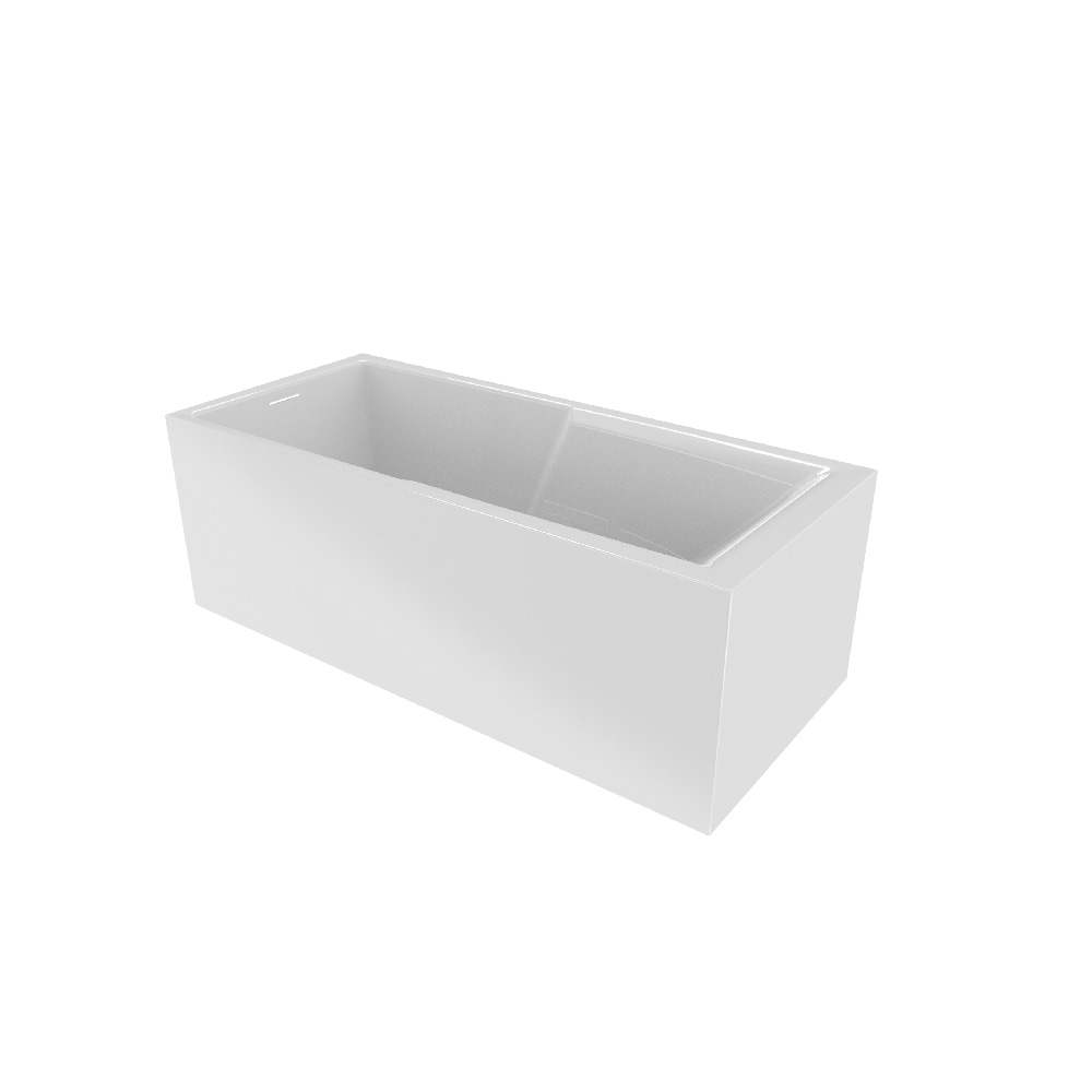 Riho Still Shower Plug&Play Badewanne mit Verkleidung 180x80 cm weiß B103009005