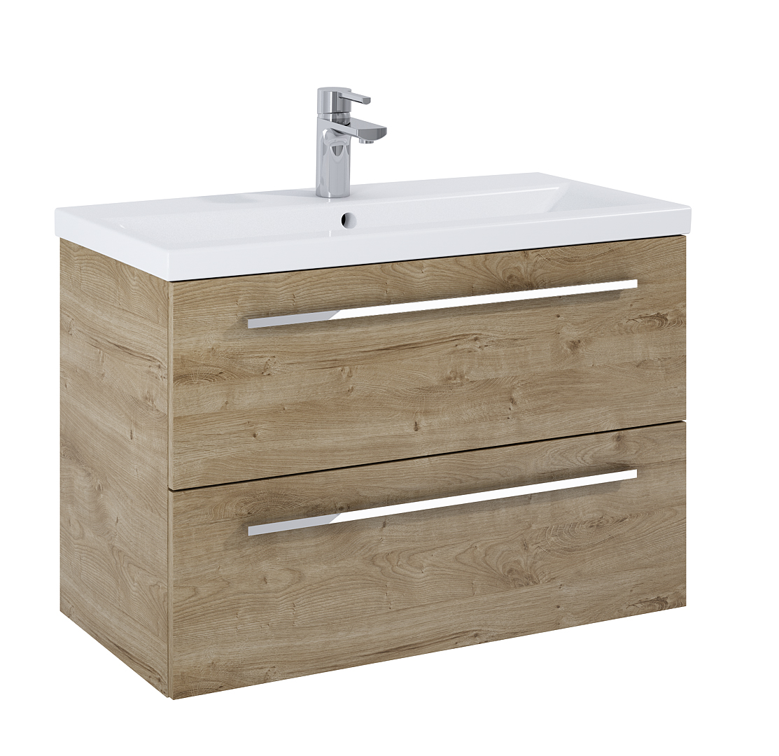 Elita Kwadro Plus Kabinett 79.6x39.6x53 cm Unterschrank hängend eiche 168958