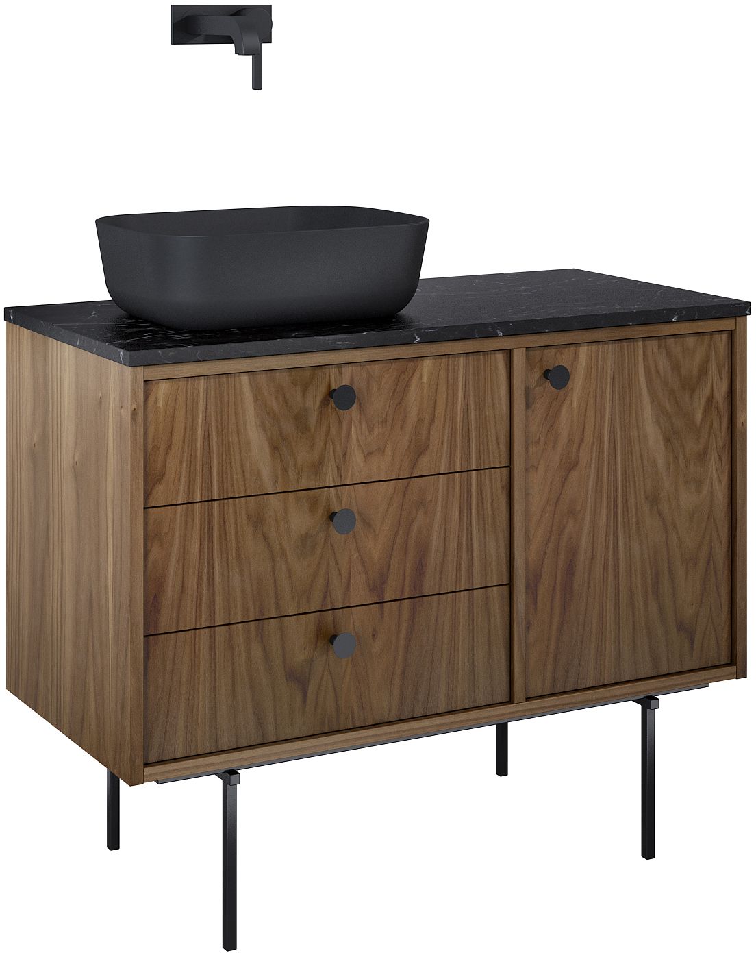 Elita Legacy Kabinett 100x45.6x54 cm Unterschrank hängend nuss RE01100009D480