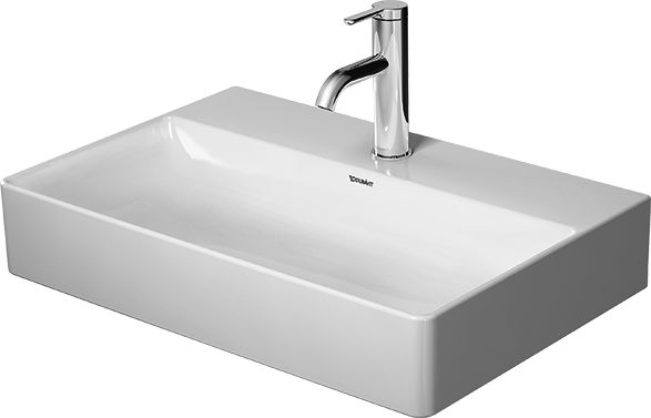 Duravit DuraSquare Waschbecken 60x40 cm rechteckig Klassisch-Möbel weiß 2356600071