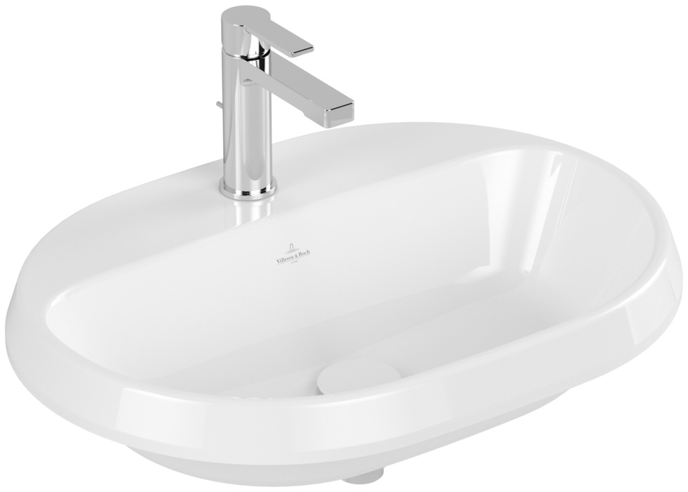Villeroy & Boch Architectura Waschbecken 60x45 cm oval Einbauwaschbecken weiß 5A666101