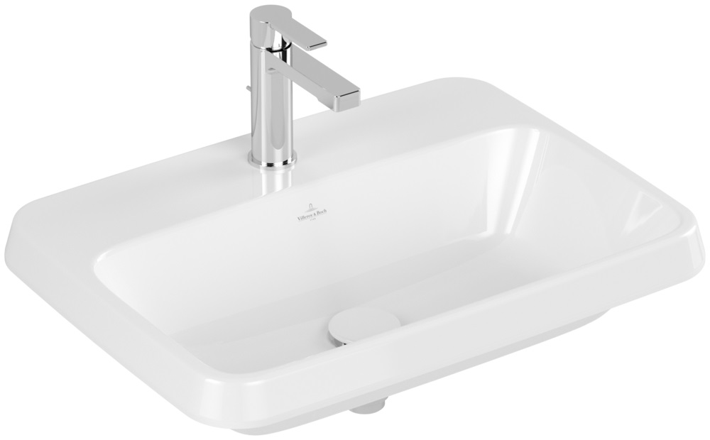 Villeroy & Boch Architectura Waschbecken 60x45 cm rechteckig Einbauwaschbecken weiß 5A6761R1