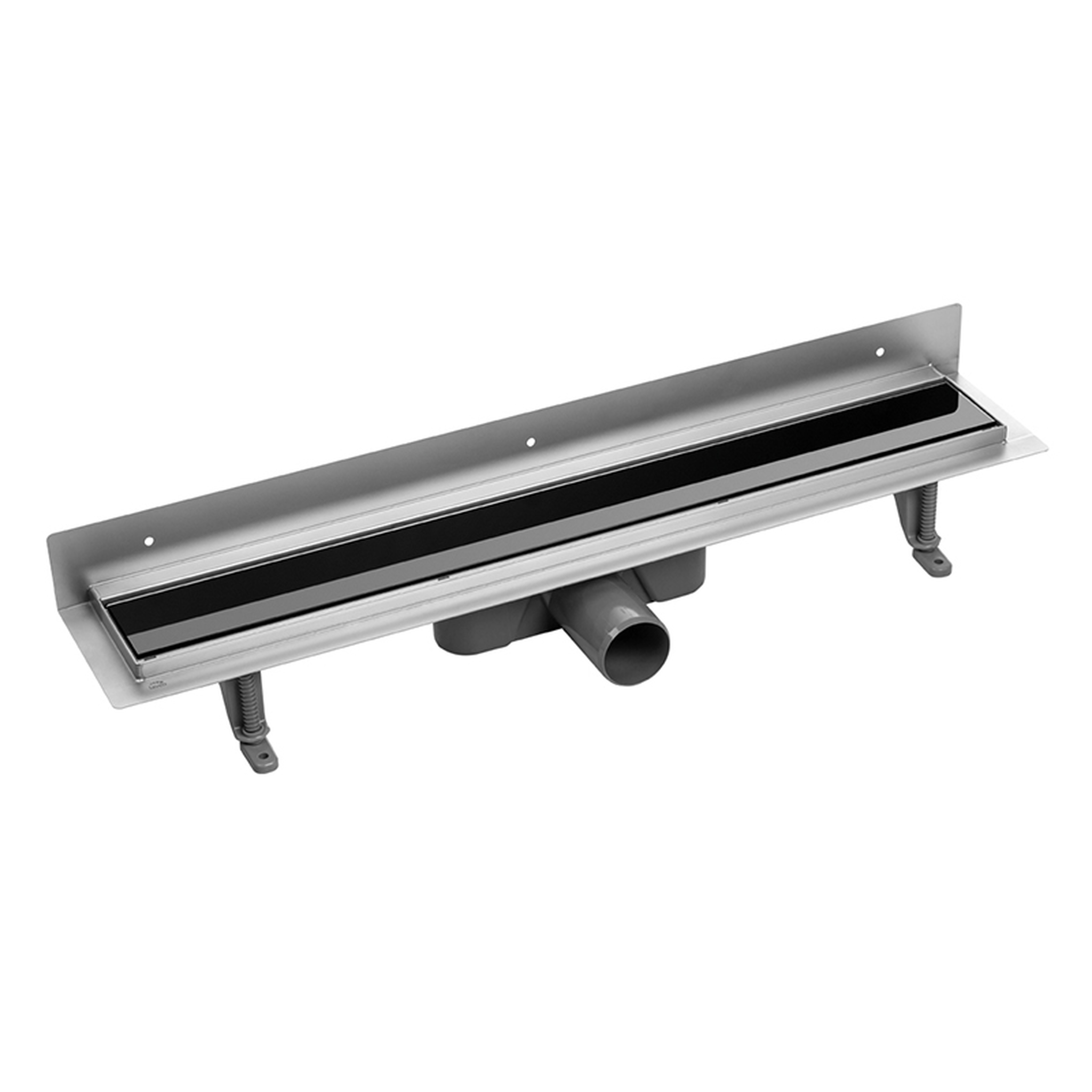 Laveo Basso Linearablauf mit Rost 80 cm schwarz COB781S