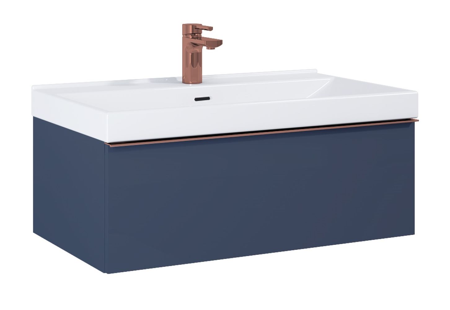 Elita Look Kabinett 80x44.9x28.1 cm Unterschrank hängend blau RE010803027030