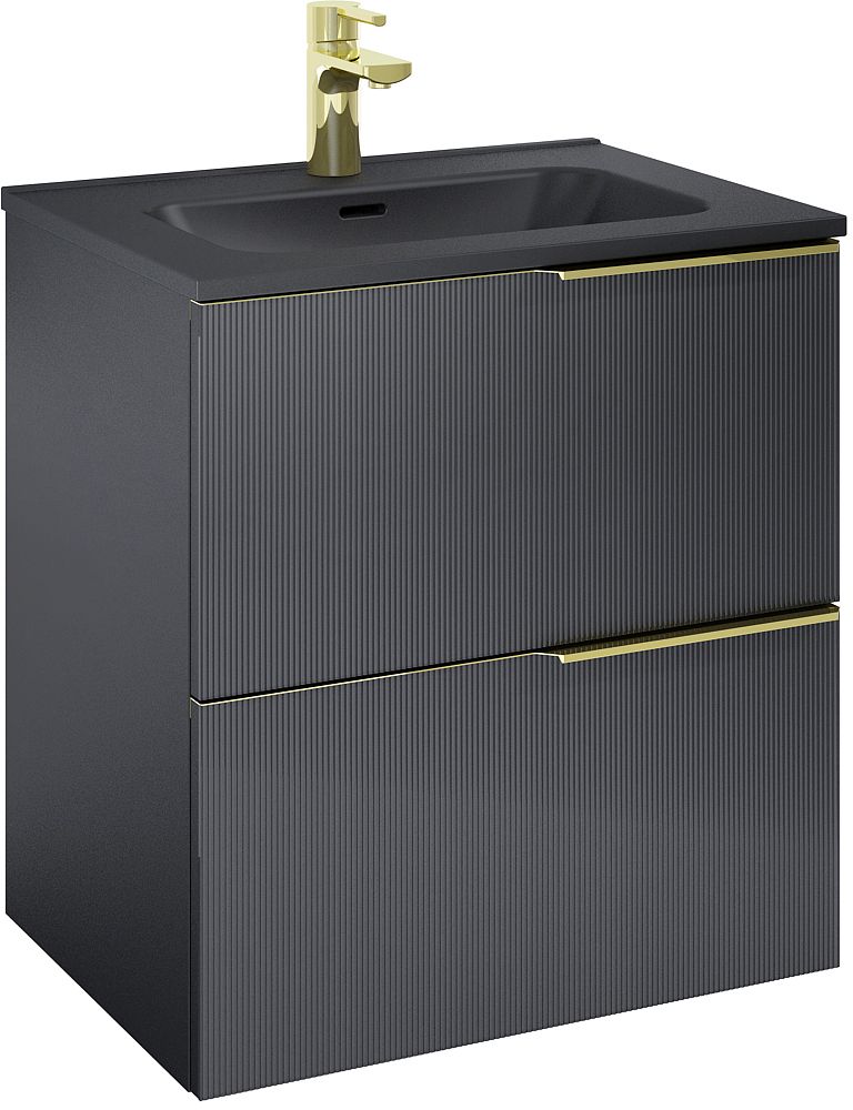 Elita Soho Kabinett 60x45.3x63.5 cm Unterschrank hängend schwarz RE010604047160