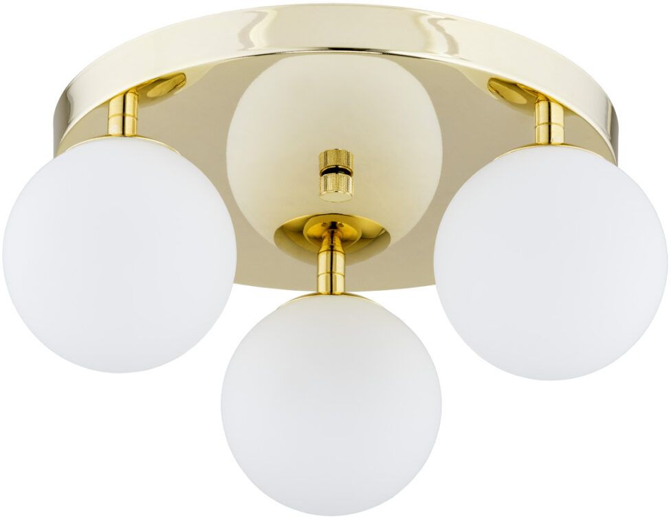 Argon Flavio Deckenlampe 3x7 W messing-opal 1413