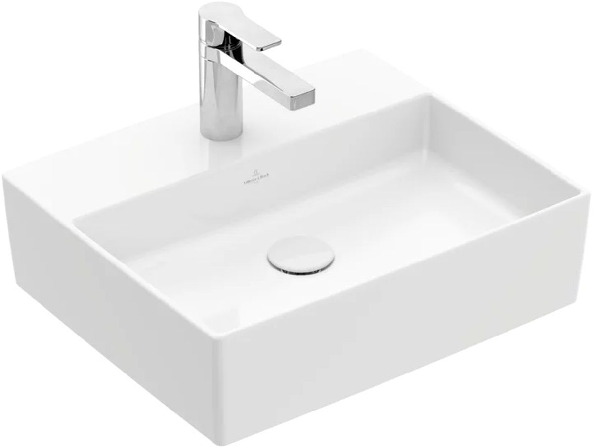 Villeroy & Boch Memento 2.0 Waschbecken 50x42 cm rechteckig Aufsatzwaschbecken weiß 4A075101