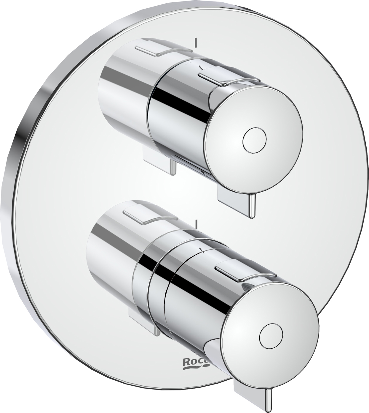 Roca T-500 Badewannen- und Duscharmatur Unterputz mit Thermostat chrom A5A2K18C00