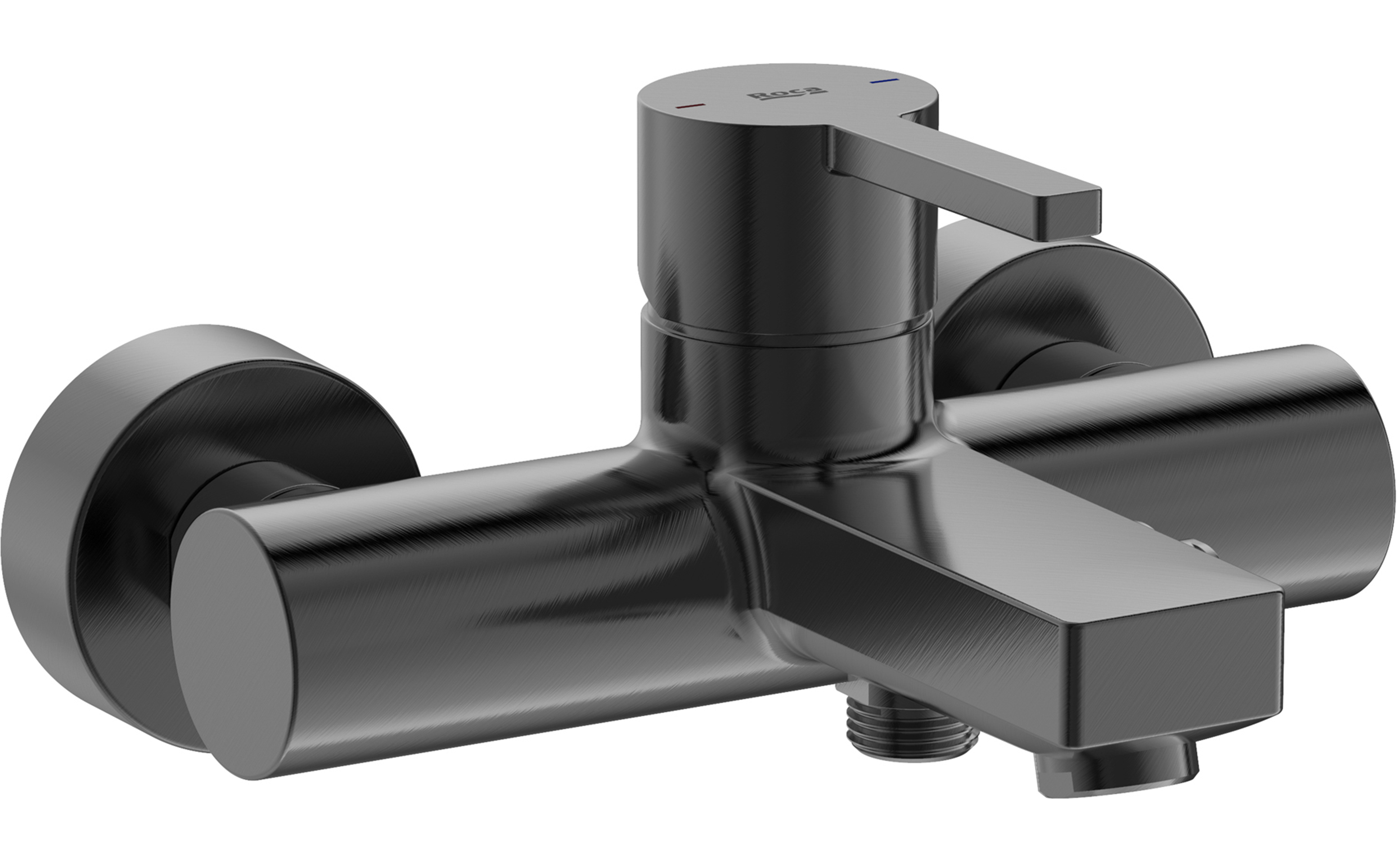 Roca Naia Black Badewannen- und Duscharmatur Wandmontage schwarz A5A0296NM0