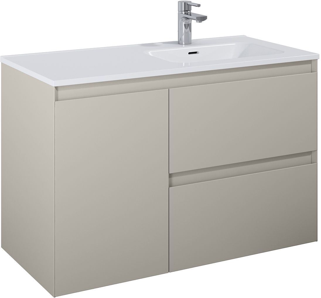 Elita Split Kabinett 100x45.8x63.5 cm Unterschrank hängend beige RE011005057020