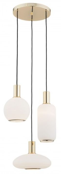 Argon Sagunto Pendelleuchte 3x15 W messing-opal 1489