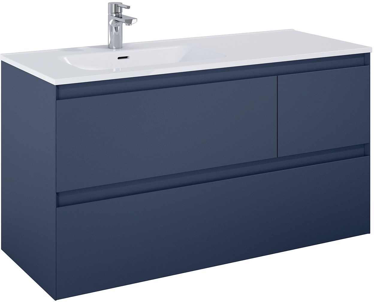 Elita Split Kabinett 120x45.8x63.5 cm Unterschrank hängend blau RE012006157030