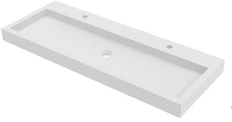 Riho Spring Vow Waschbecken 100.3x40.2 cm rechteckig Klassisch-Möbel weiß W004009105