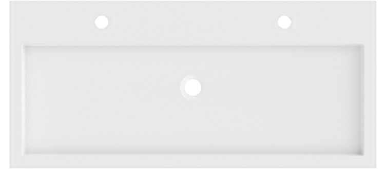 Riho Spring Vow Waschbecken 100.3x46.2 cm rechteckig Klassisch-Möbel weiß W004004105