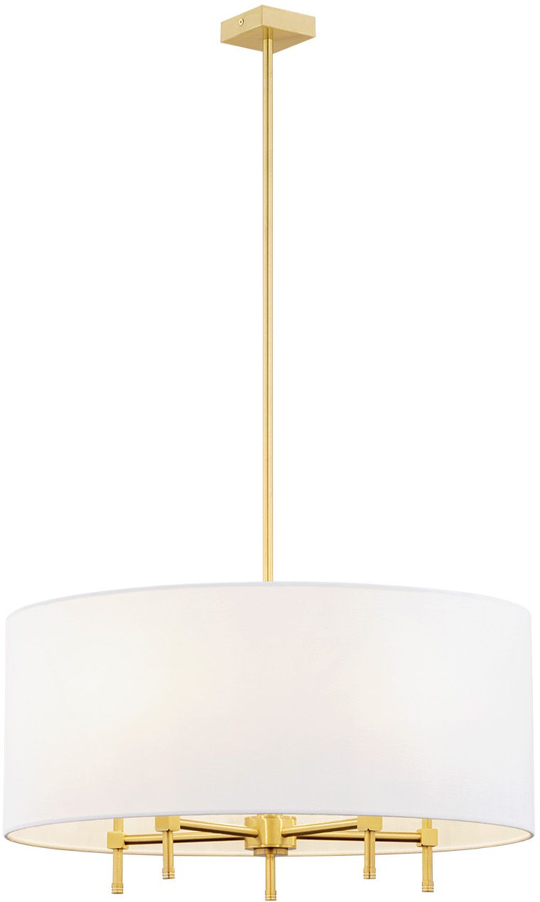 Argon Abbano Deckenlampe 5x7 W weiß-messing 2132