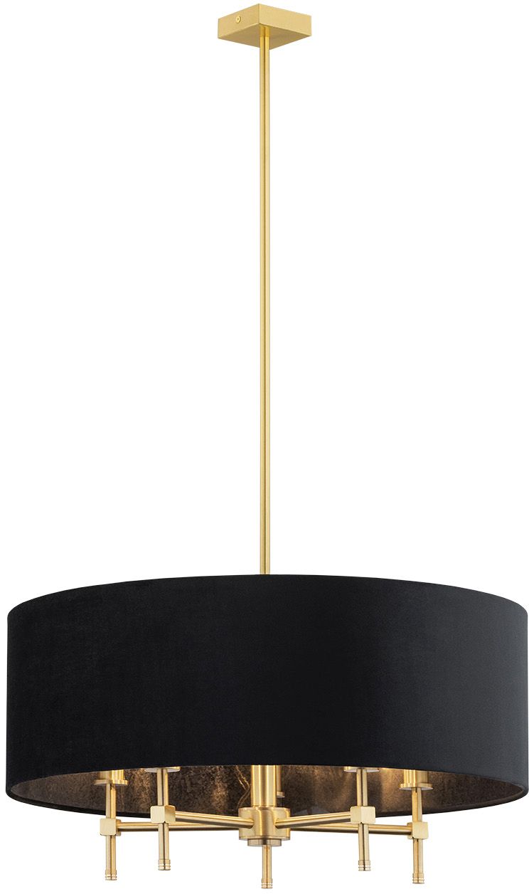 Argon Abbano Deckenlampe 5x7 W schwarz-messing 2133