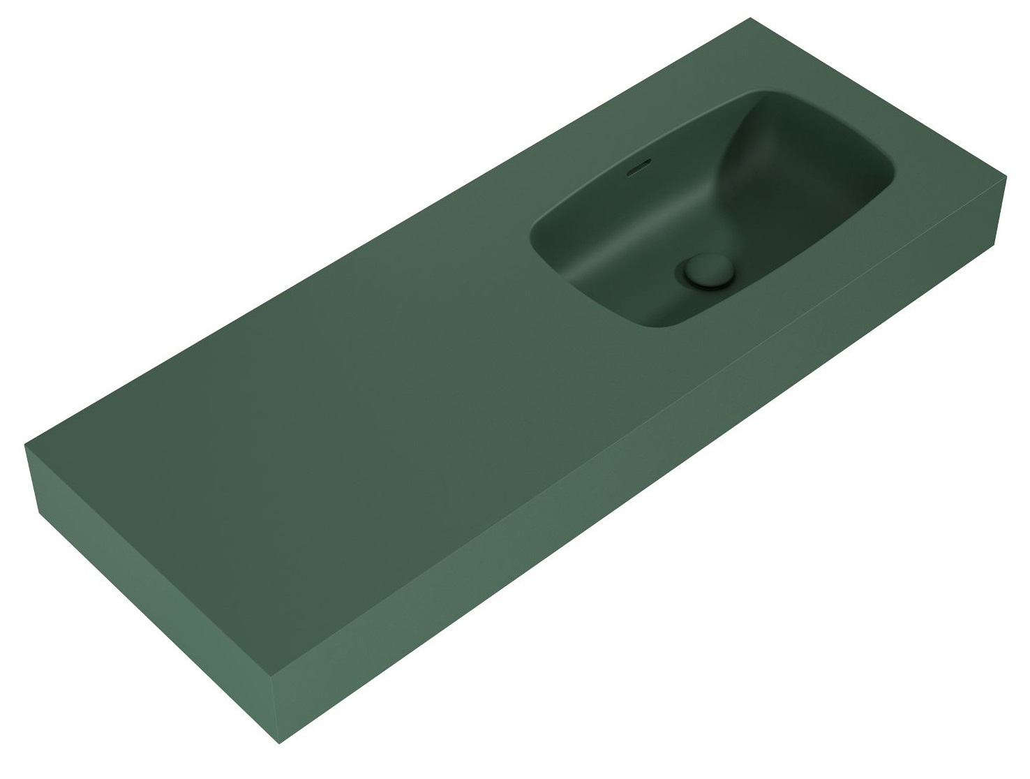Elita Dimple Waschbecken 121x46 cm rechteckig Klassisch grün RE041202027010