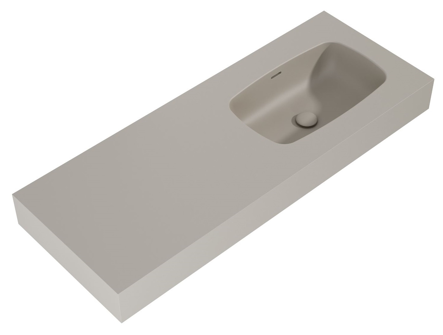 Elita Dimple Waschbecken 121x46 cm rechteckig Klassisch braun/beige RE041202027020