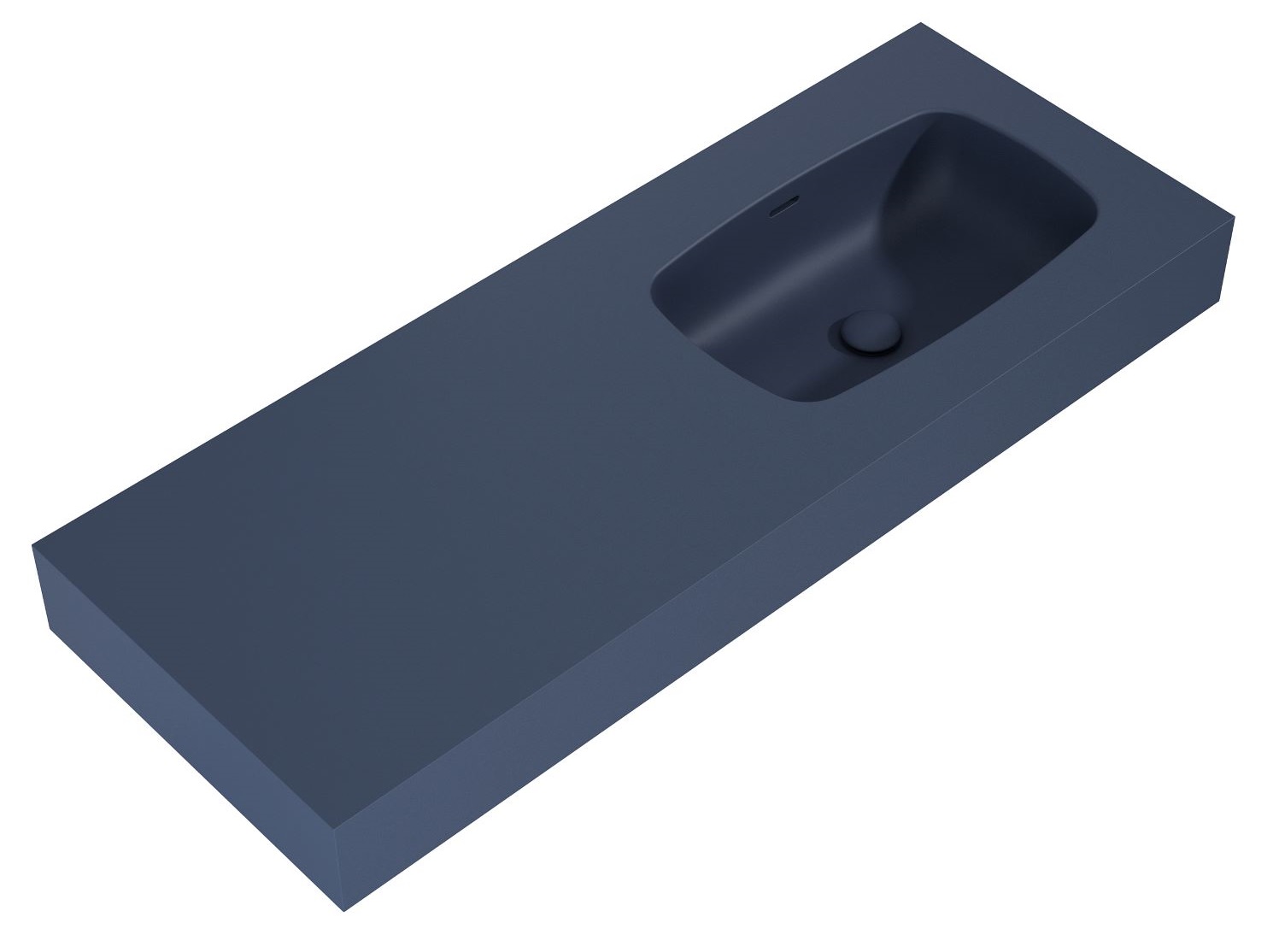 Elita Dimple Waschbecken 121x46 cm rechteckig Klassisch blau RE041202027030