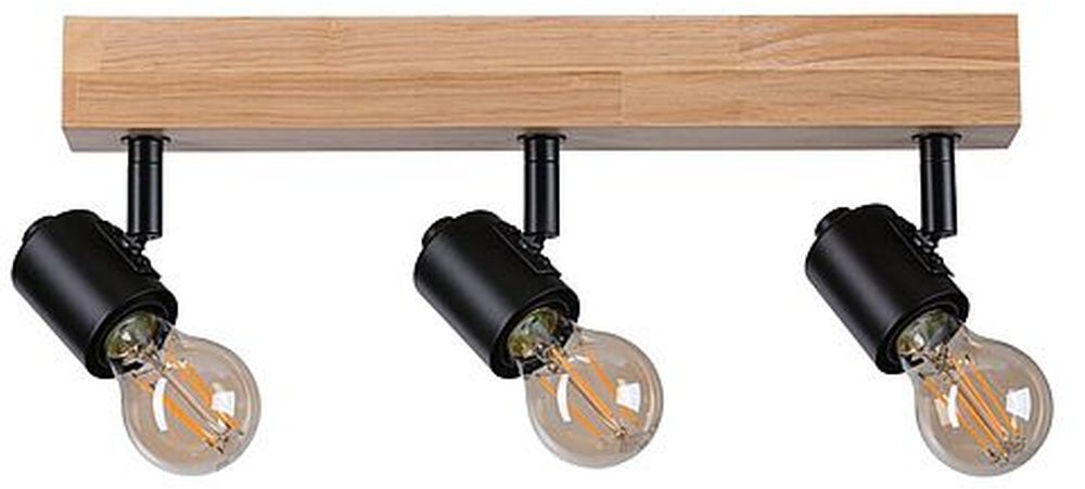 Paulmann Arvid Deckenlampe 3x20 W schwarz-holz 66772