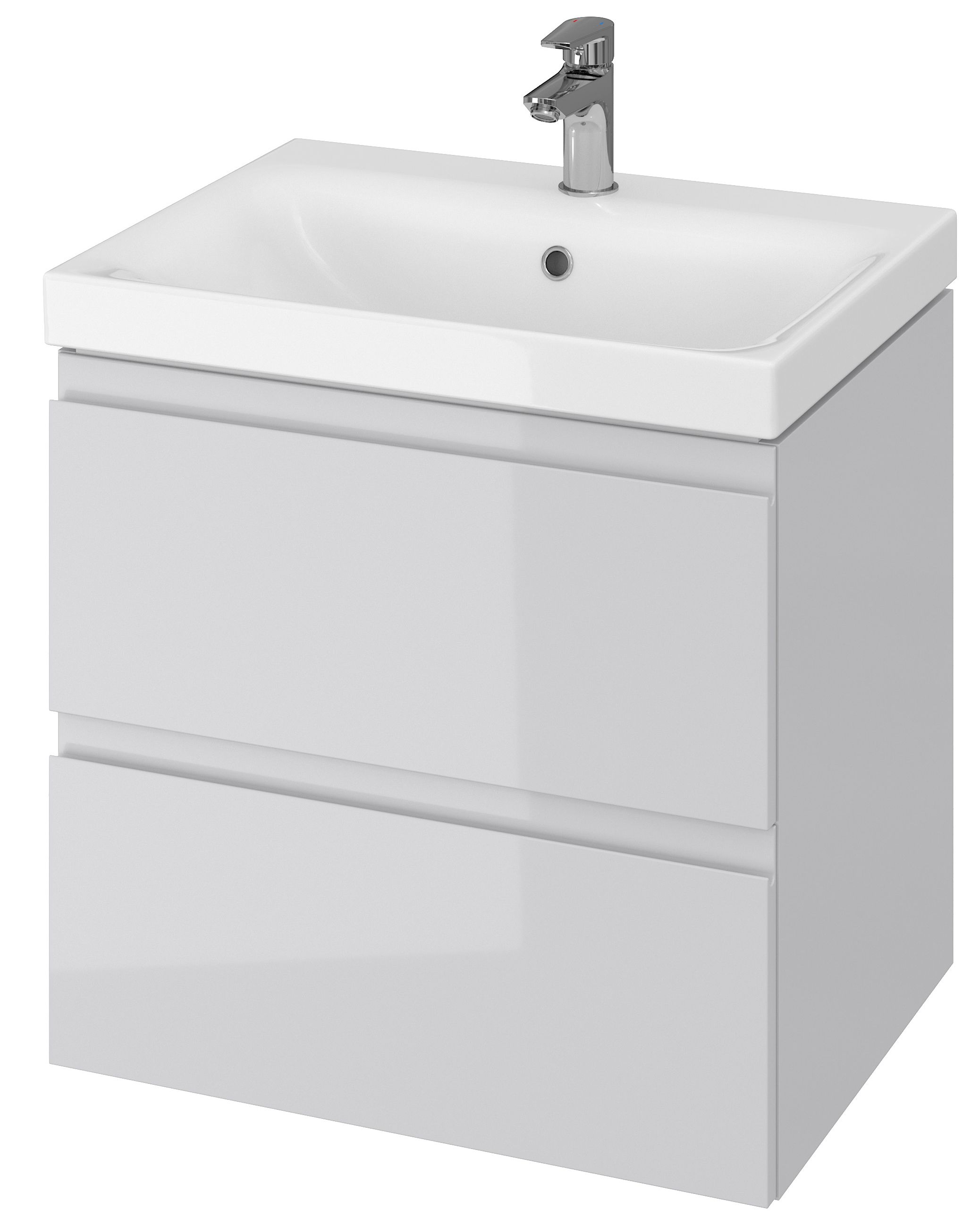 Cersanit Moduo Kabinett 59.5x44.7x57 cm Unterschrank hängend grau S590-009-ECO