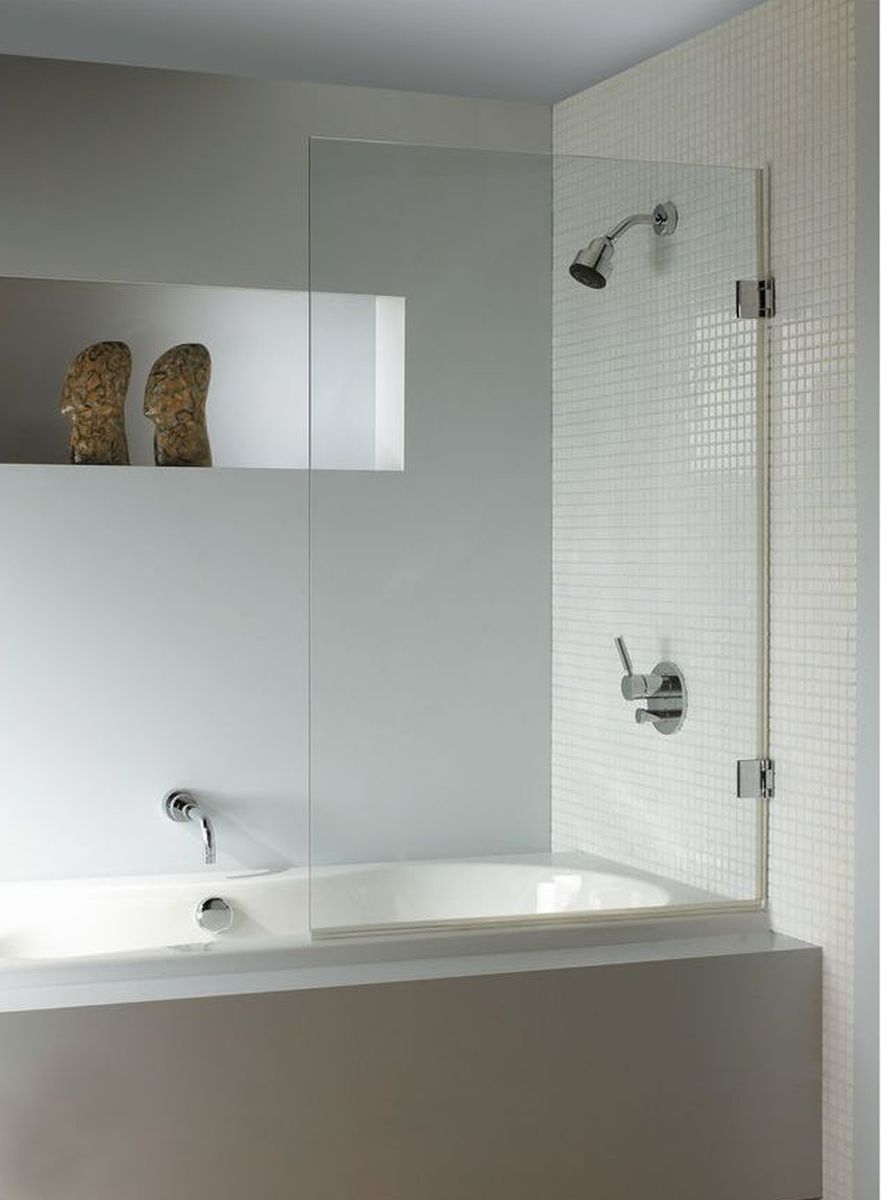 Riho Scandic Badewannenabtrennung 100 cm einteilig chrom Glanz/durchsichtiges Glas G001134120