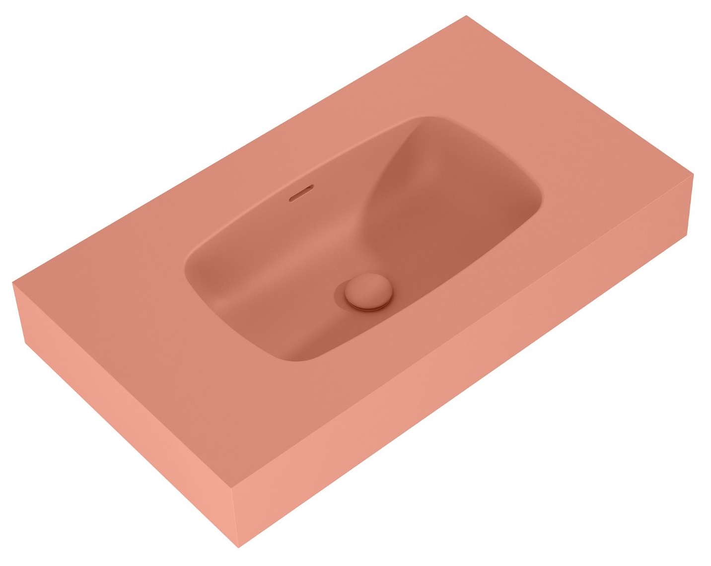 Elita Dimple Waschbecken 80.6x46 cm rechteckig Klassisch rosa RE040800026600