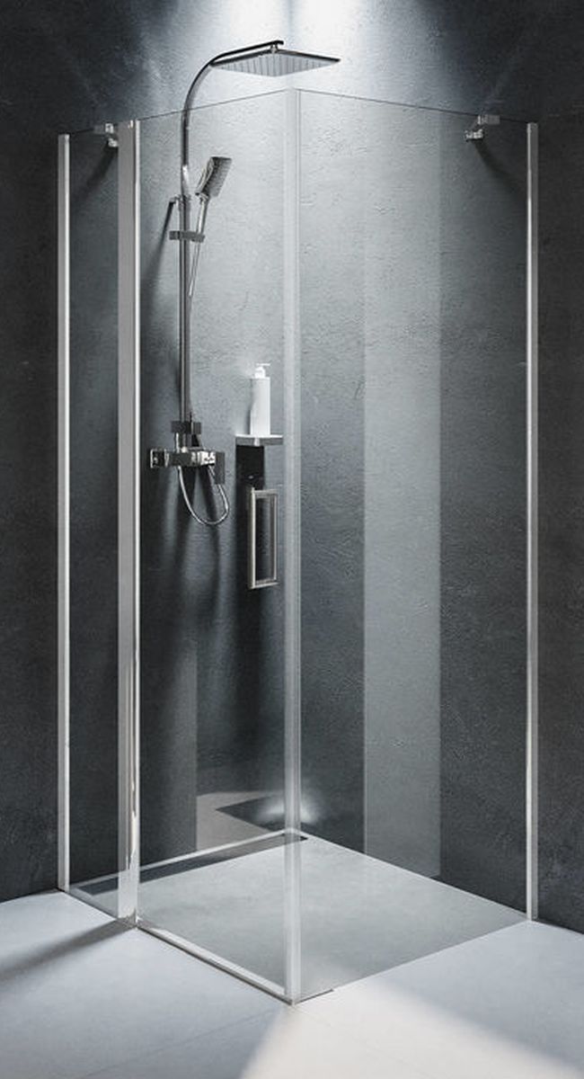 Riho Novik Dusche 90x90 cm quadratisch chrom Glanz/durchsichtiges Glas G003019120