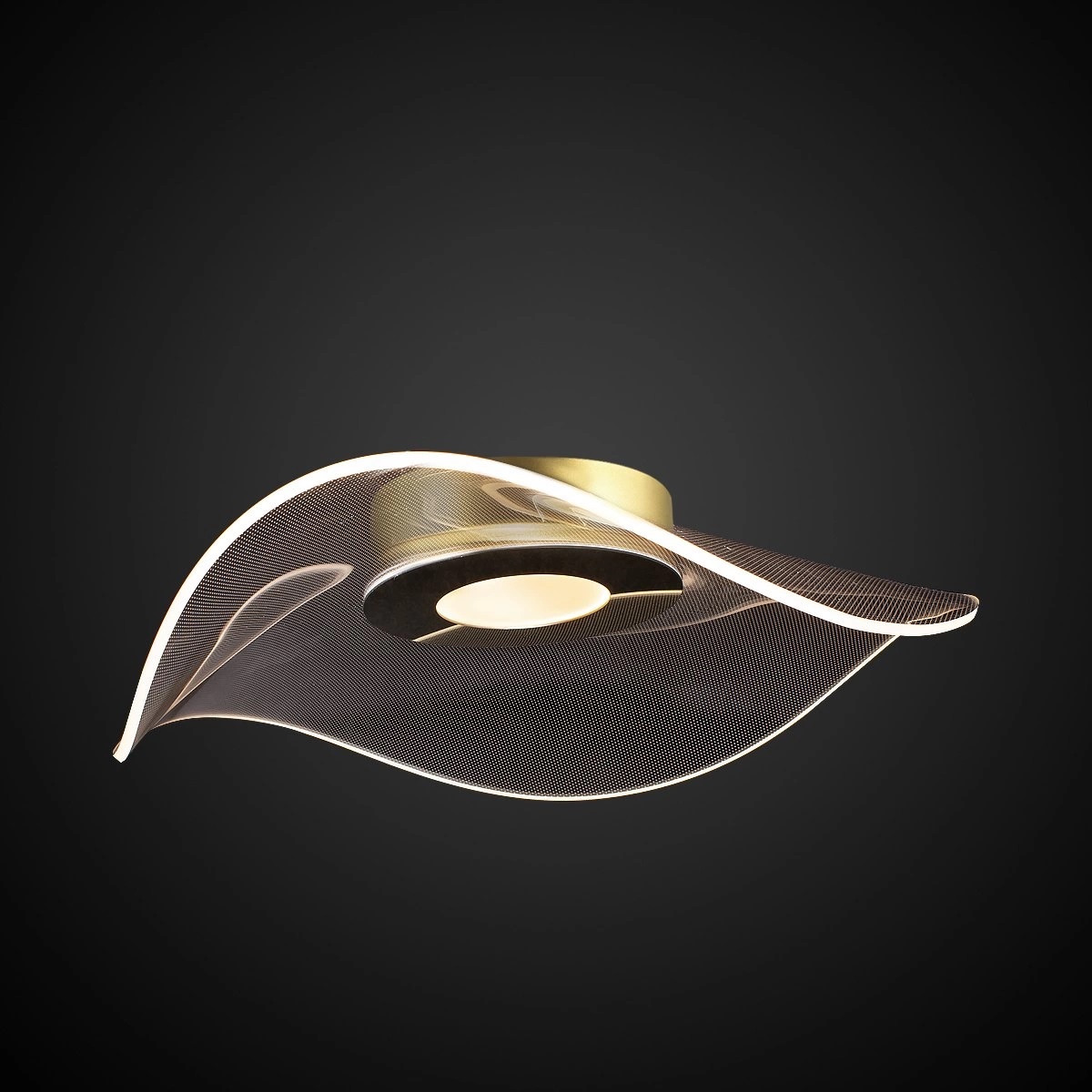 Altavola Design Velo Deckenlampe 1x30 W transparent-gold LA101/CE1_gold