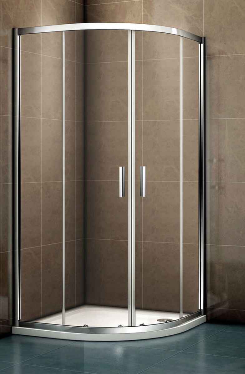 Riho Hamar 2.0 Dusche 90x90 cm halbrund chrom Glanz/durchsichtiges Glas G007002120