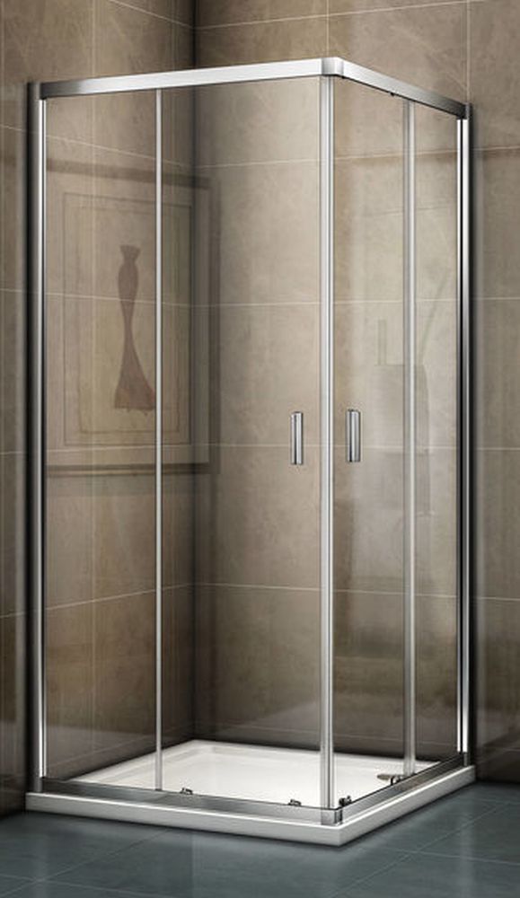 Riho Hamar 2.0 Dusche 100x100 cm rechteckig chrom Glanz/durchsichtiges Glas G007006120