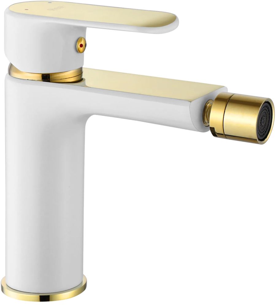 Rea Bloom bidet-wasserhahn stehend weiß-gold REA-B9930