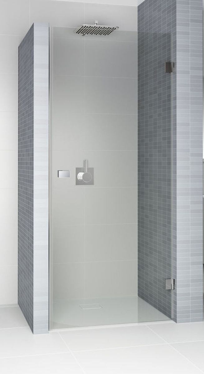 Riho Scandic Duschtüren 90 cm aufklappbar schwarz Matte/durchsichtiges Glas G001006121