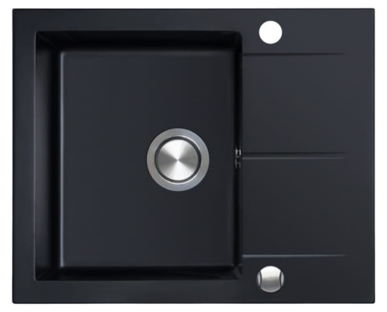 Berg Hobart Granitspüle 59x50 cm schwarz BRQ1911A