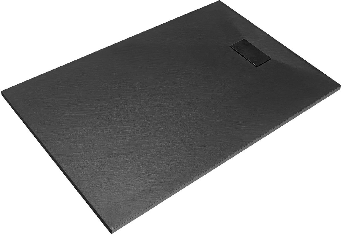 Besco Vexo Rechteckige Duschwanne 180x90 cm schwarz BVB-180-90-P