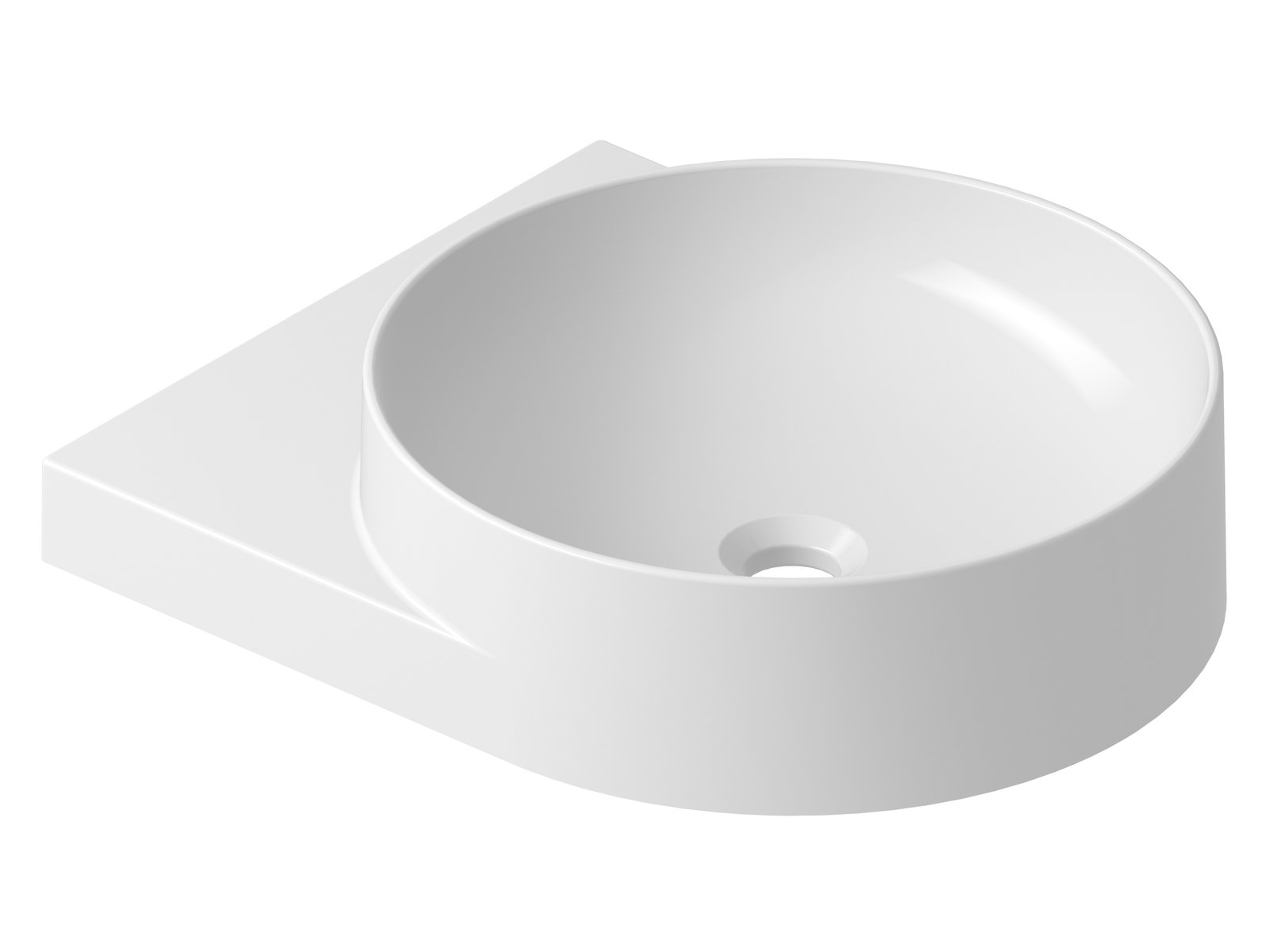 Ravak Yard Waschbecken 50x40.5 cm rund Klassisch-Möbel weiß XJX01240002