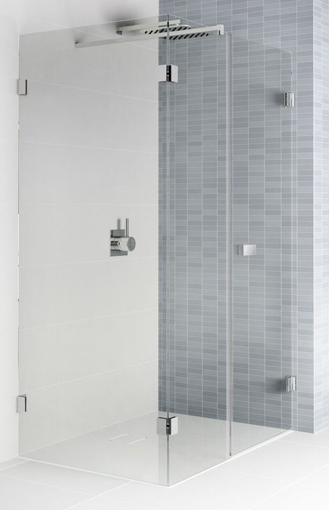 Riho Scandic Dusche 120x100 cm rechteckig schwarz Matte/durchsichtiges Glas G001094121