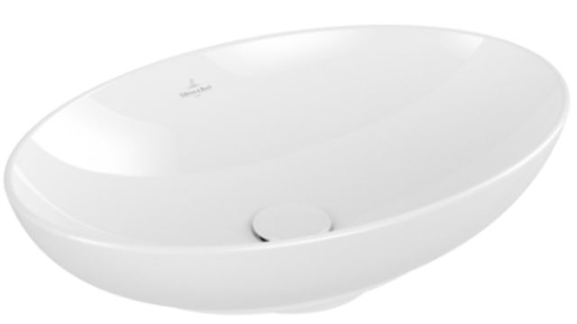Villeroy & Boch Loop & Friends Waschbecken 56x38 cm oval Aufsatzwaschbecken weiß 4A470001