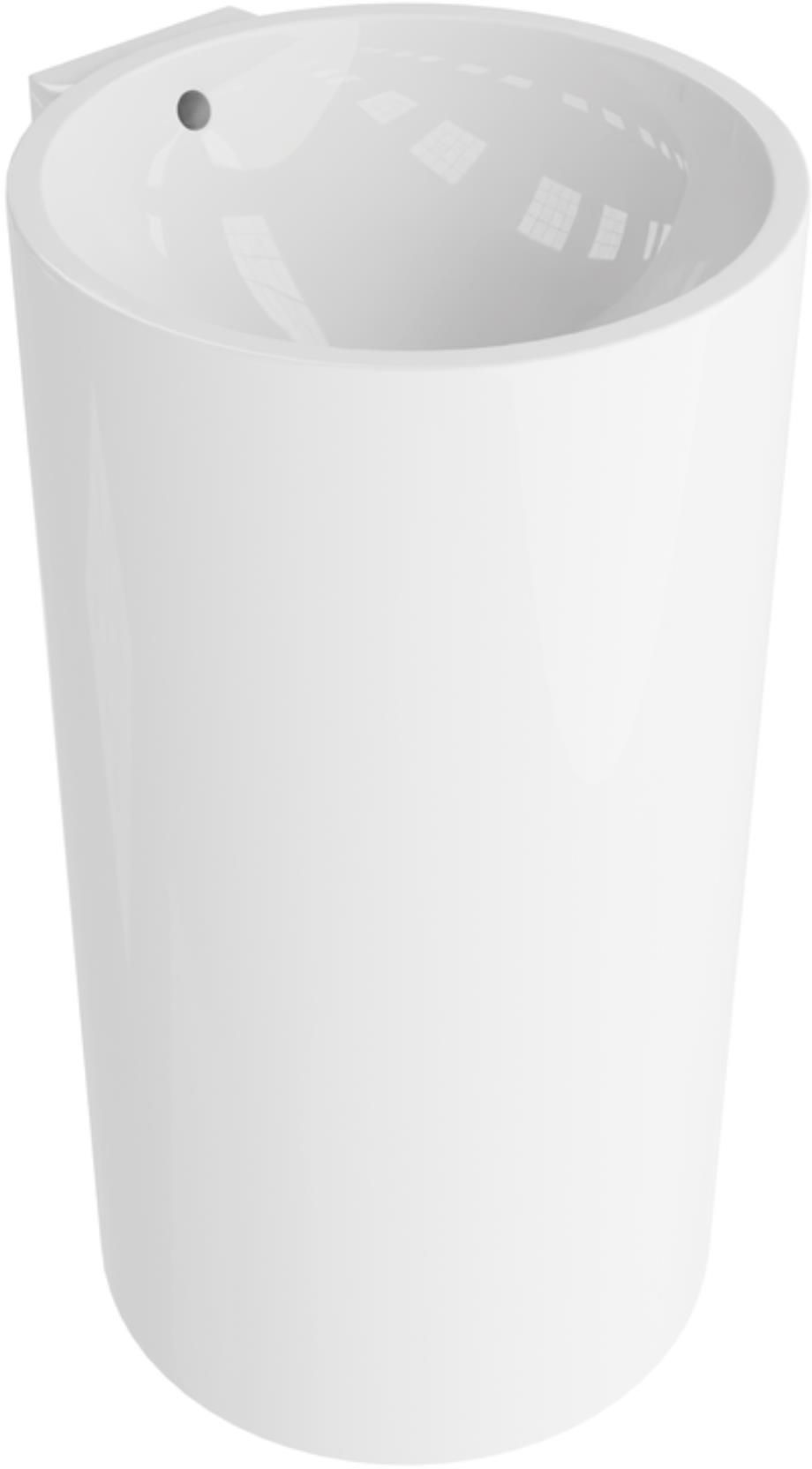 LaVita Elena Waschbecken 46.5x44.5 cm rund Freistehend weiß 5908211484259