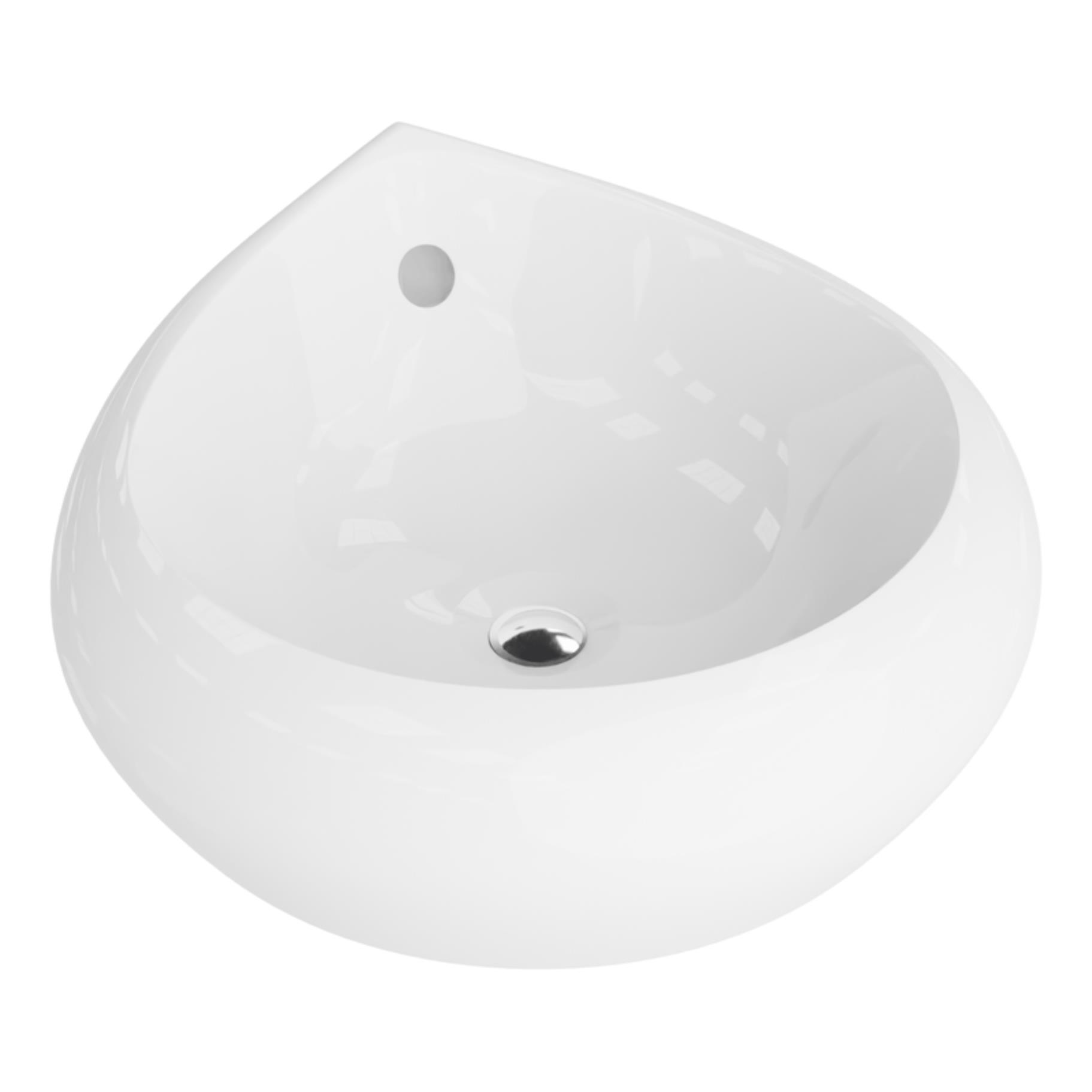 LaVita Ibiza Waschbecken 47x46 cm Aufsatzwaschbecken weiß 5908211470863