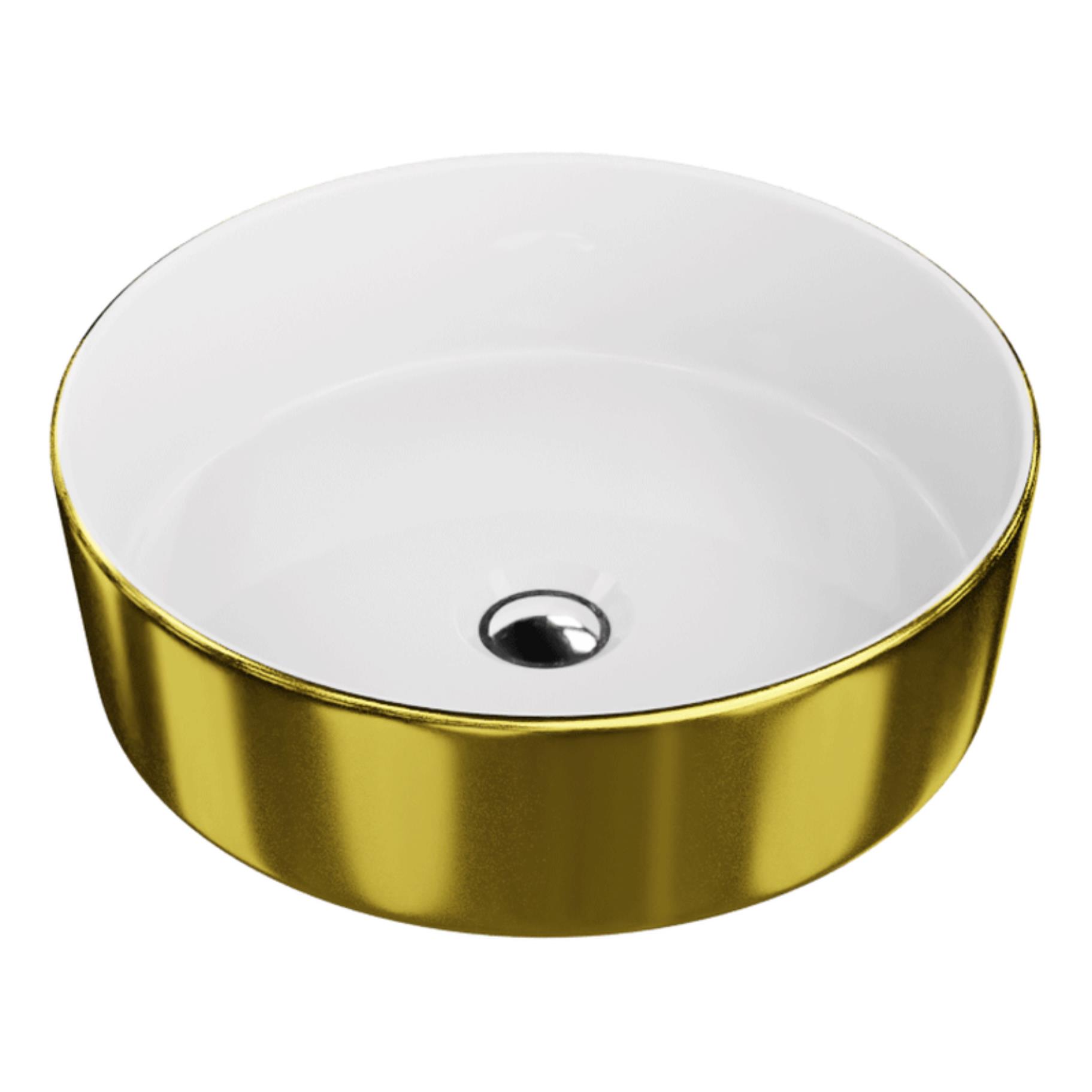 LaVita Merida Waschbecken 37x37 cm rund Aufsatzwaschbecken 5900378322603