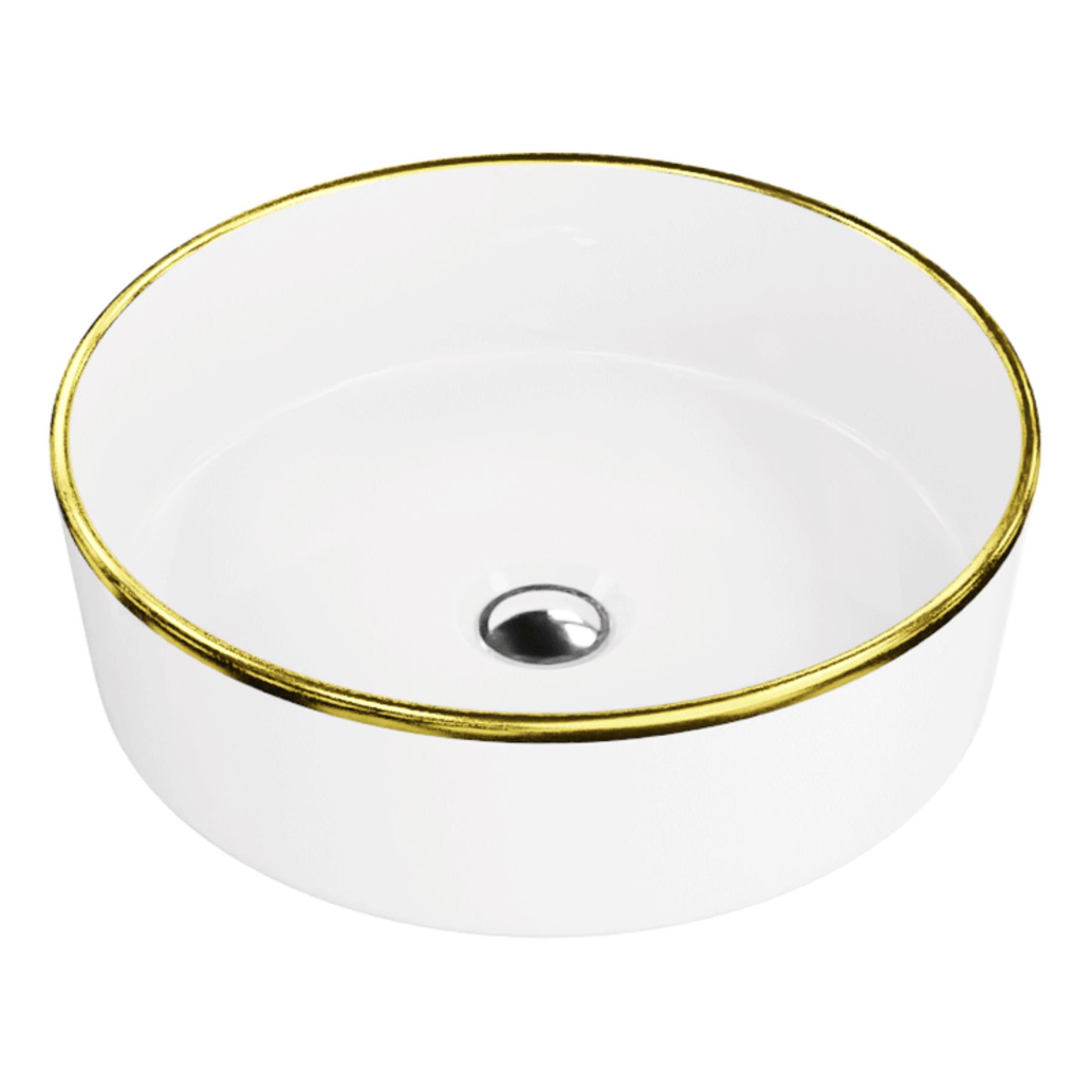 LaVita Merida Waschbecken 37x37 cm rund Aufsatzwaschbecken 5900378325130