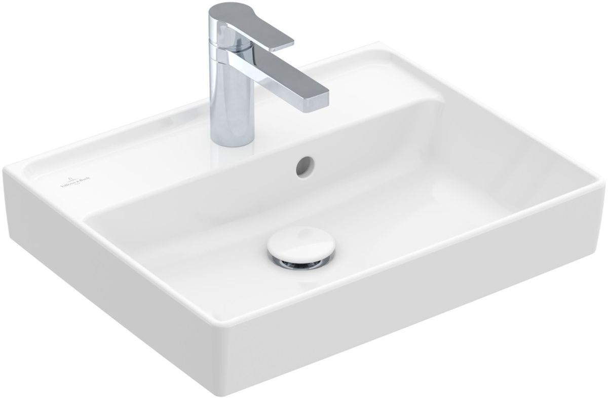 Villeroy & Boch Collaro Waschbecken 50x40 cm rechteckig Klassisch-Möbel weiß 433450R1