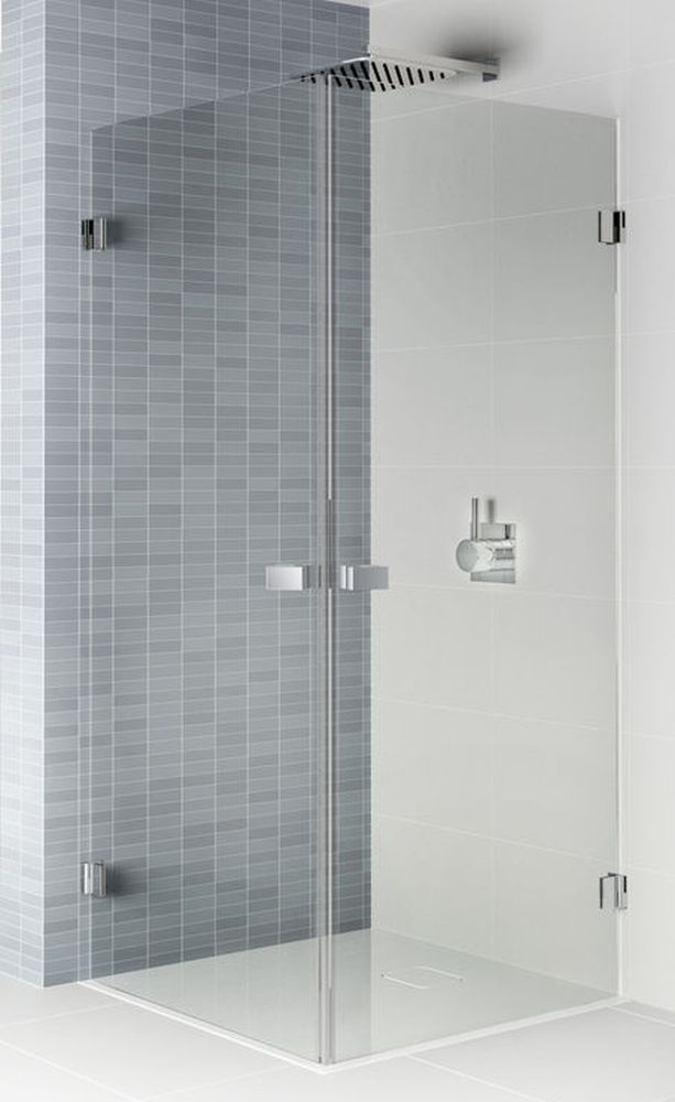 Riho Scandic Dusche 100x100 cm quadratisch schwarz Matte/durchsichtiges Glas G001104121