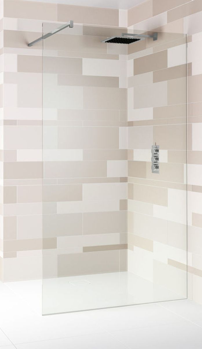 Riho Scandic Duschwand 140 cm chrom Glanz/durchsichtiges Glas G001114120