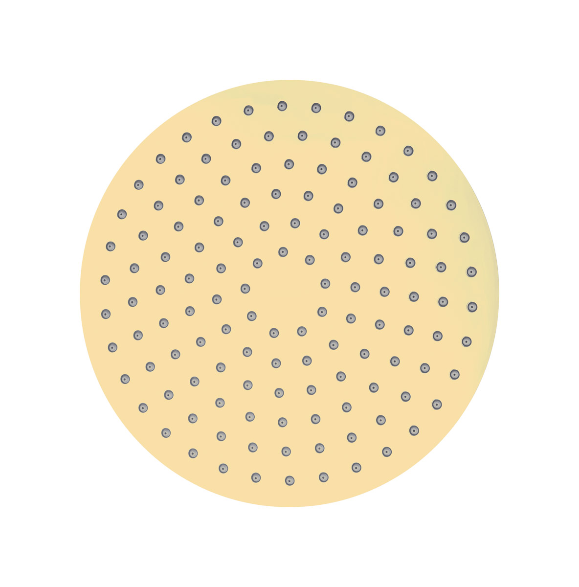 Oltens Atran Kopfbrause 22x22 cm rund goldener Glanz 37004800